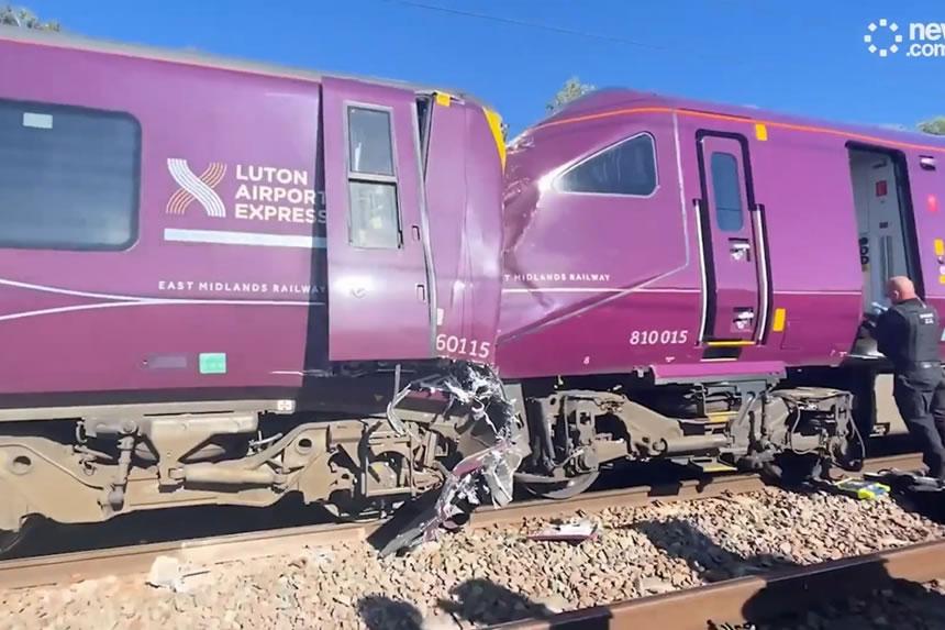 Treni zagongana na kusababisha kifo cha dereva na kujeruhi 89